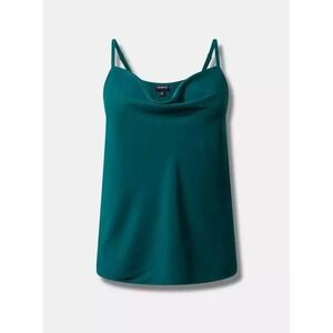 Torrid‎ Green Sleeveless Cowl Neck Cami Top Plus Size 2